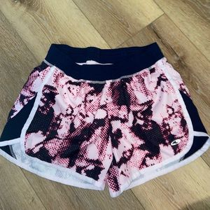 pink/navy champion athletic shorts